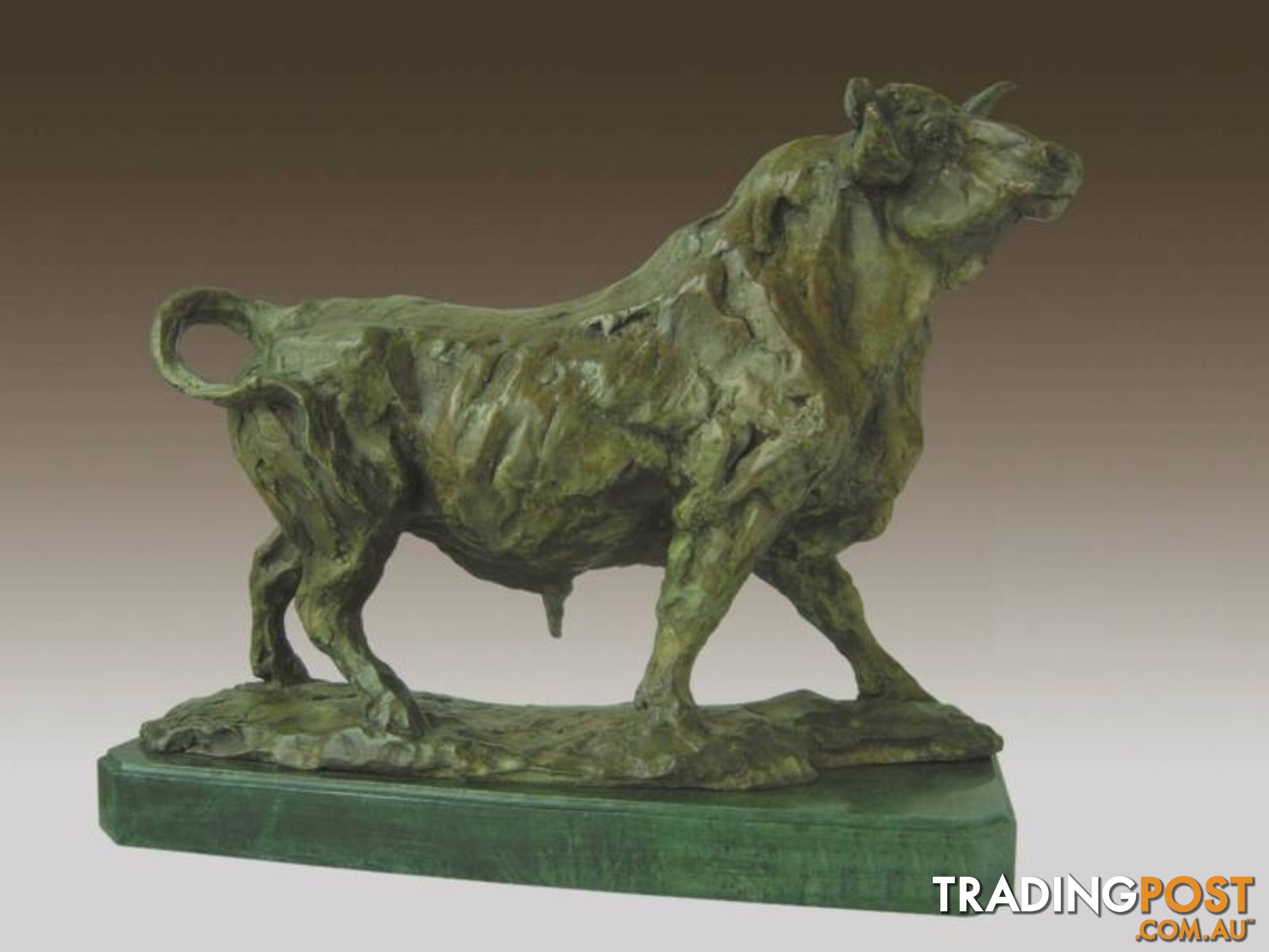 Bronze Statue Sculpture Of Bull Zodiac Taurus