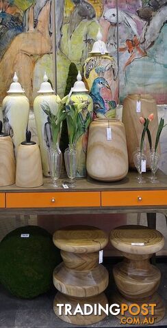 Large Handpainted Vase Zoo Portraits - photo 3 of 4