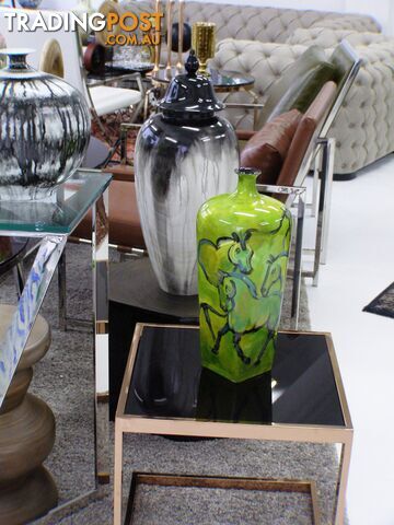 Large Hand Painted Vase Wild Horses - photo 4 of 4