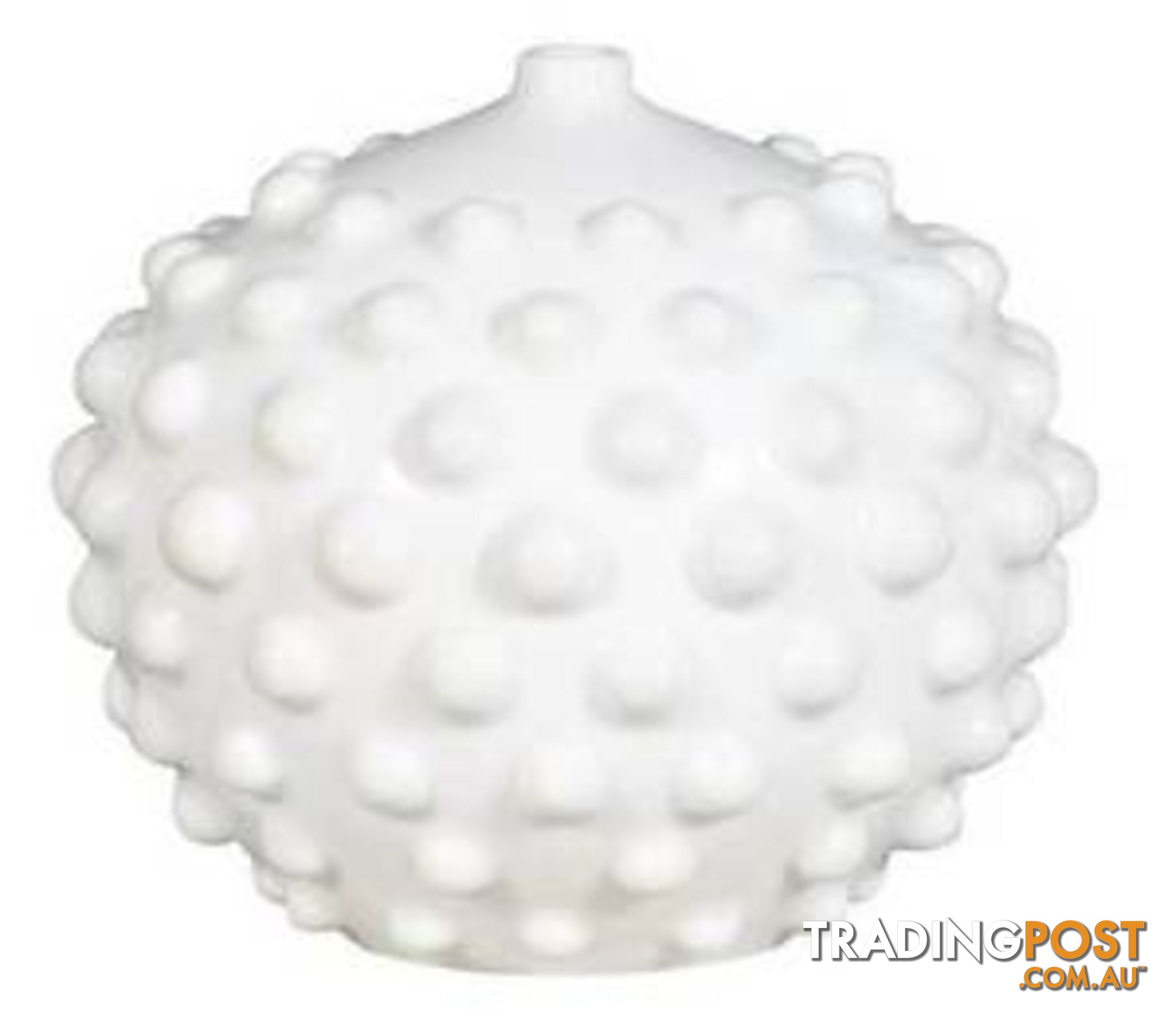 White Studded Sphere Vase