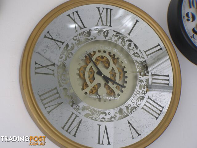 X Large 80 Cm Edinburgh Gear Wall Hanging Clock - photo 5 of 8