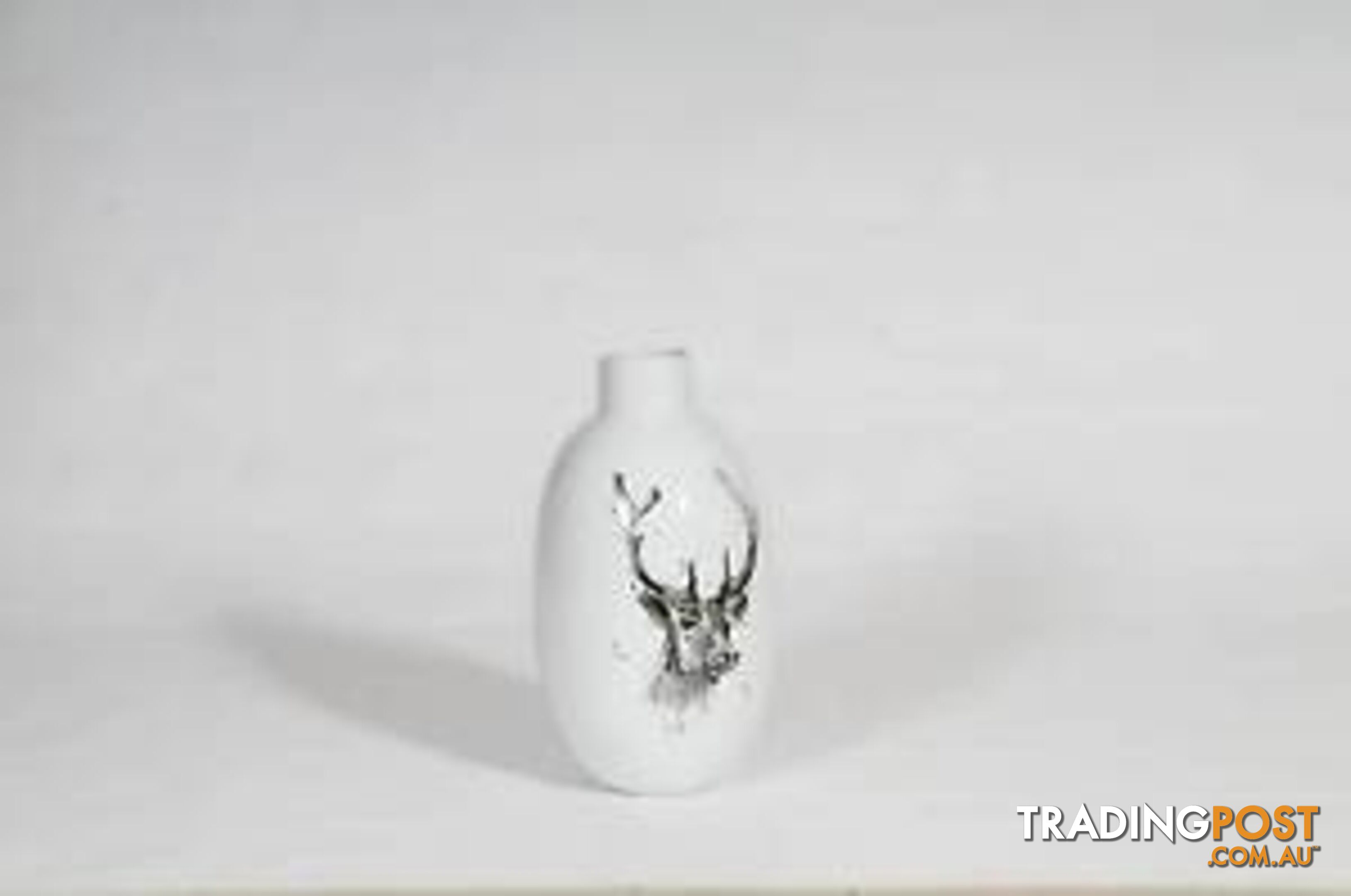 Large Handpainted Vase-Deer