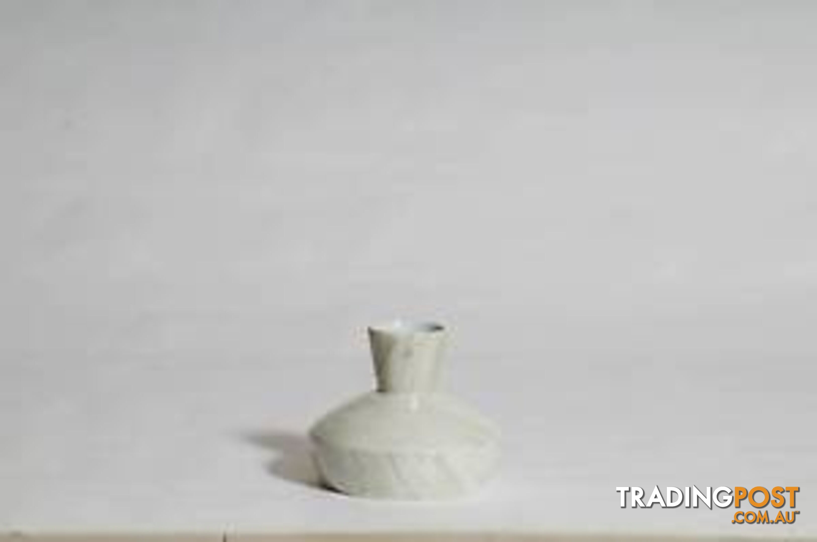 Small Modern Solid Carrara Marble Vase