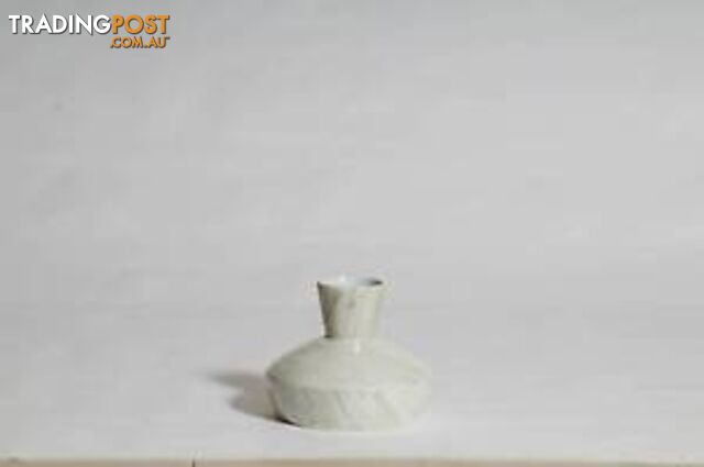 Small Modern Solid Carrara Marble Vase