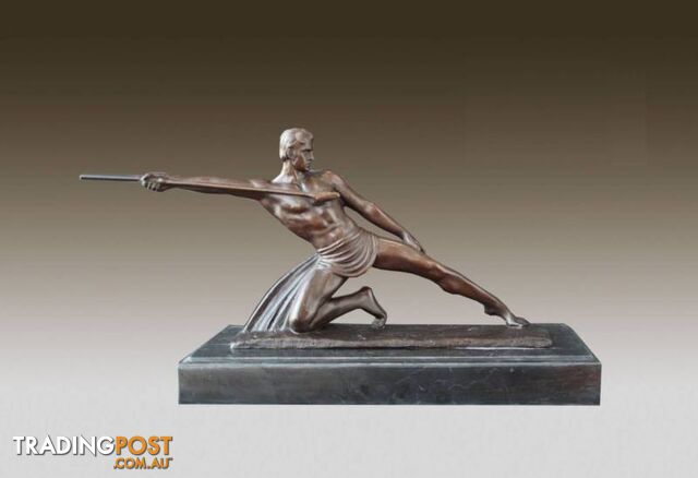 Bronze Sculpture Athlete Spear Thrower
