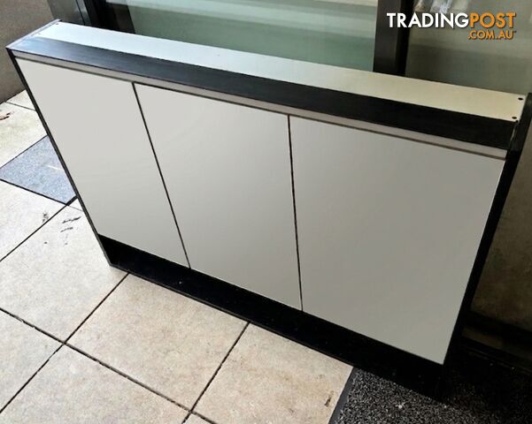 Fienza 1200 LED Mirror Cabinet with Demister, Satin Black