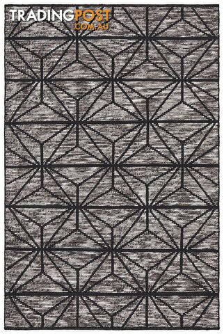 Miller Rhythm Motif Charcoal Rug - Unbranded - 9375321831758