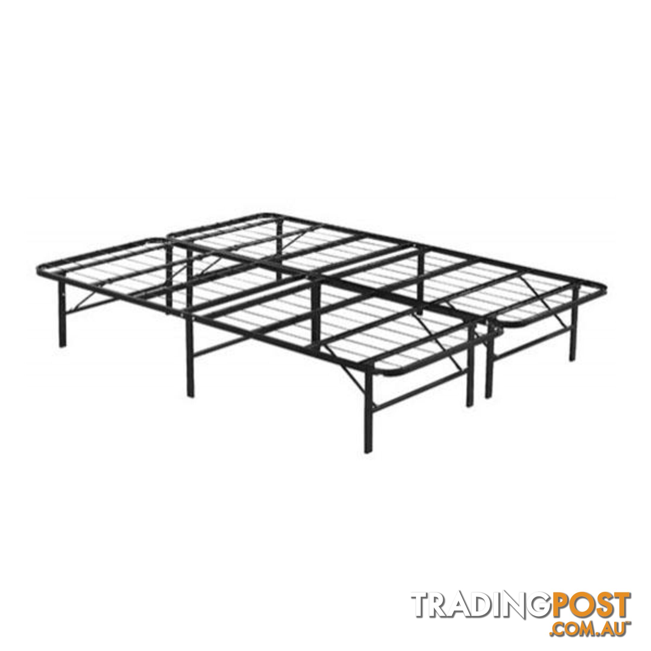 Folding Metal Bed Frame Queen - Bed Frame - 7427046145770