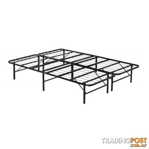 Folding Metal Bed Frame Queen - Bed Frame - 7427046145770