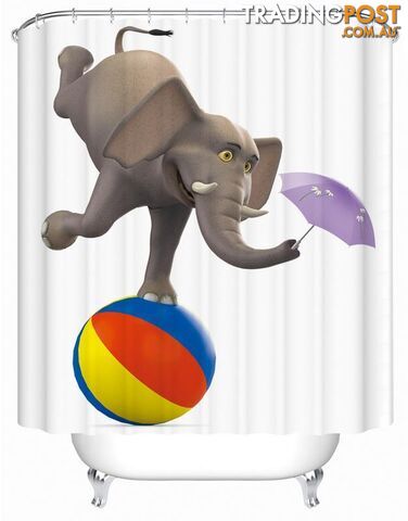 Foolish Elephant Character Shower Curtain - Curtain - 7427005897924