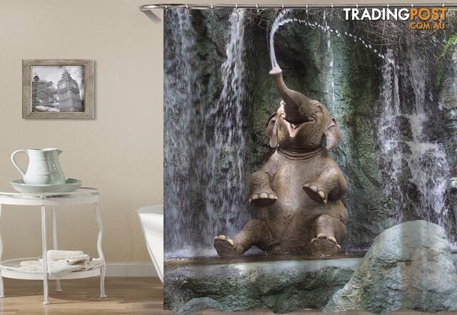 Happy Elephant Shower Curtain - Curtain - 7427045929081