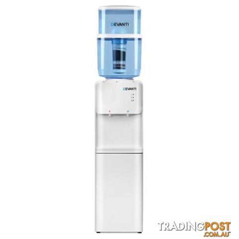 22L Water Cooler Dispenser Top Loading Hot Cold Taps Filter Purifier - Water Dispenser - 9350062245781