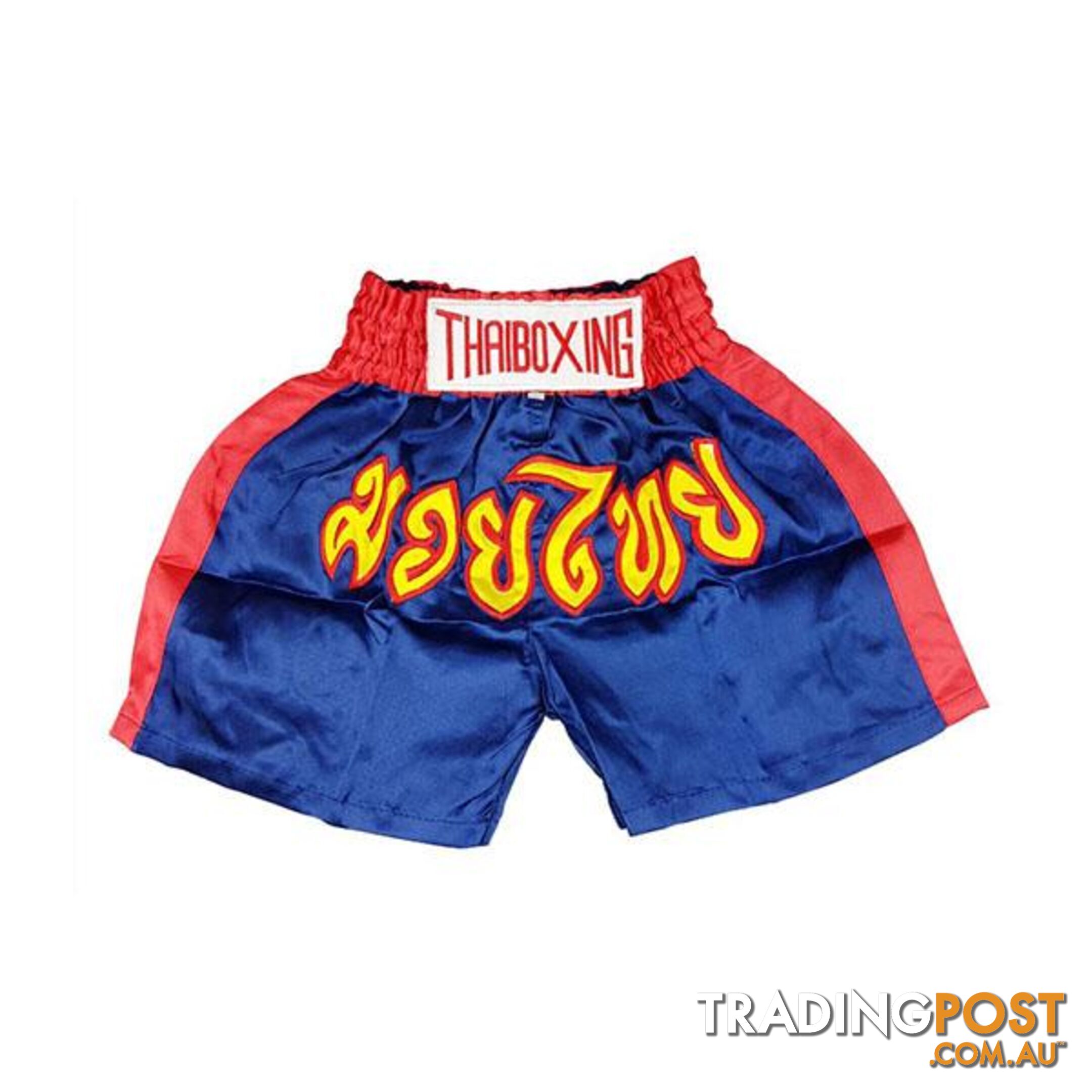 Kid Boxing Short Trunks Blue M - ThaiBoxing - 9476062140083