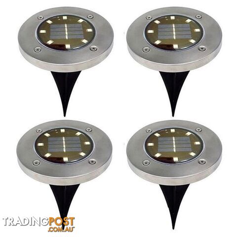 Outdoor LED Solar Garden Ground Lights - Unbranded - 7427046364195