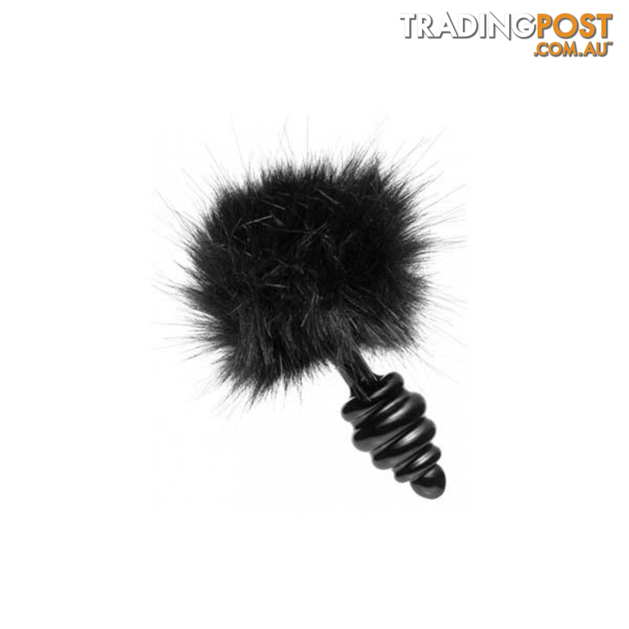 Black Bunny Tail Anal Plug - Adult Toys - 848518020529