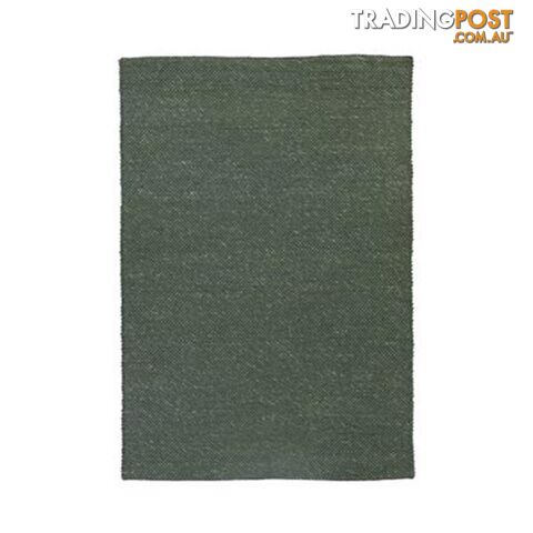 Oasis Green Hand Made Wool Rug - Unbranded - 7427046182355