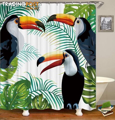 Toucans Painting Shower Curtain - Curtain - 7427005928505