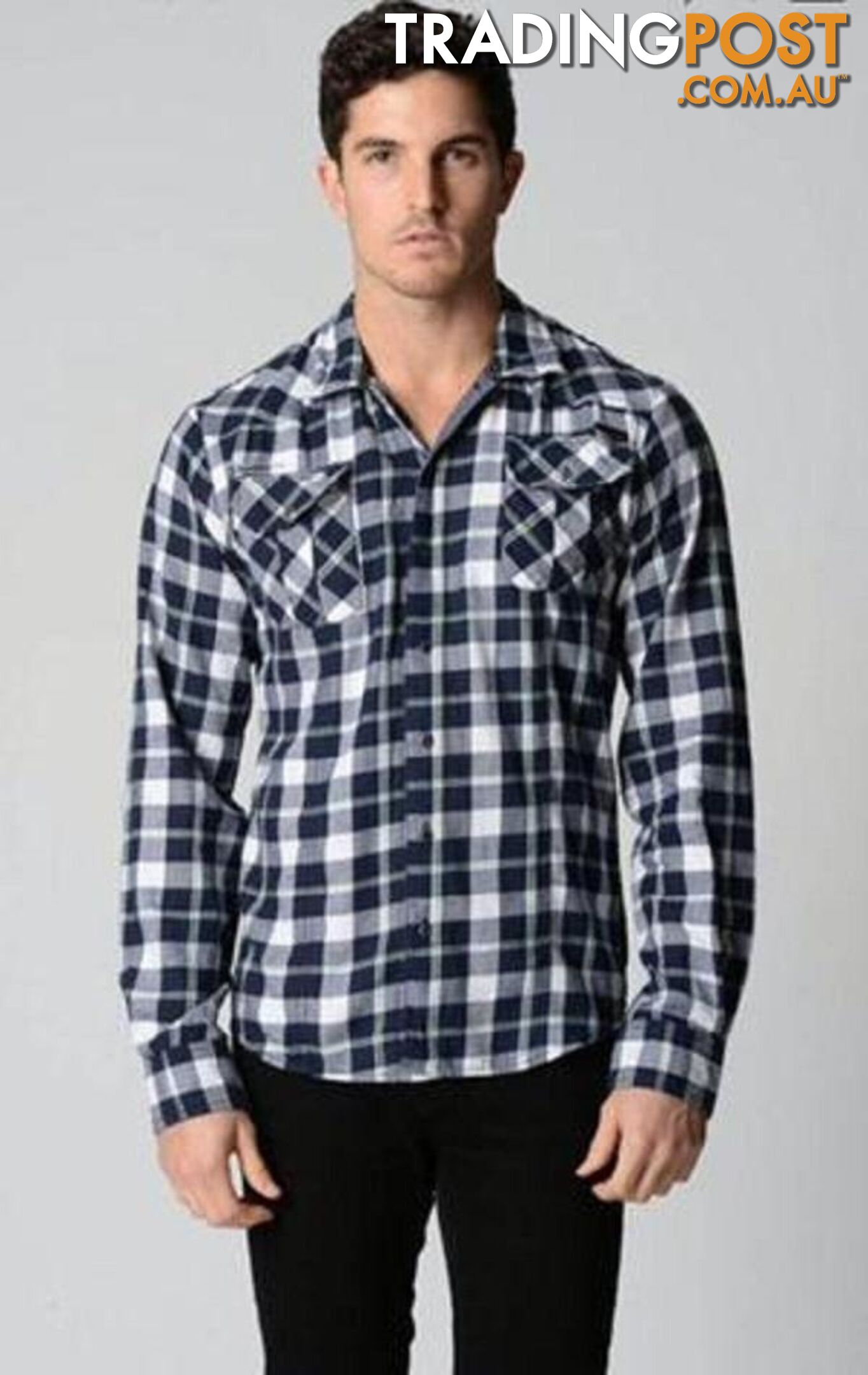 Deacon Peppercorn Check Shirt - Medium - Deacon - 4326500389152