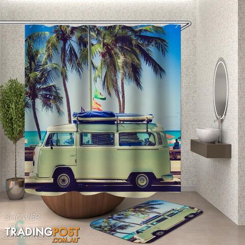 Vacation Van Shower Curtain - Curtain - 7427046280013