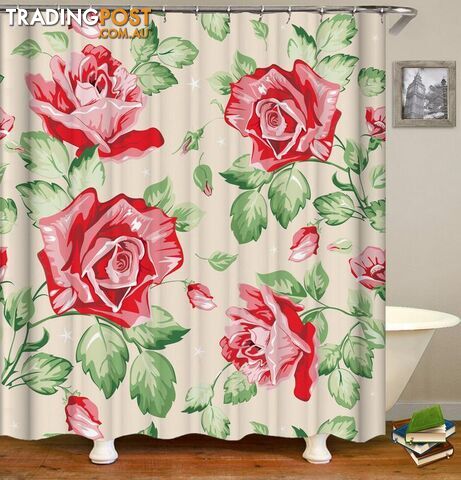 Classic Roses Drawing Shower Curtain - Curtain - 7427045938069