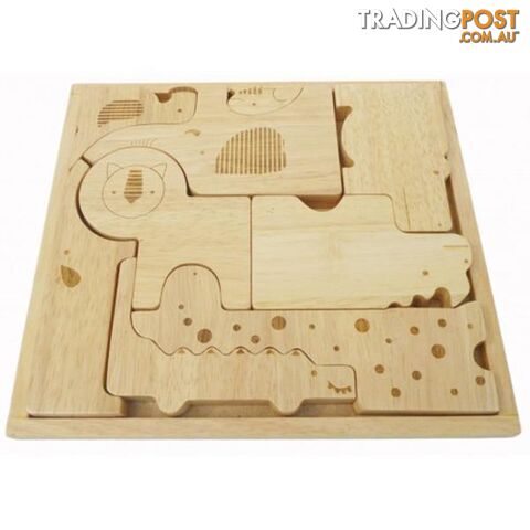 Natural Animals Puzzle and Play Set - Qtoys - 8936074269734