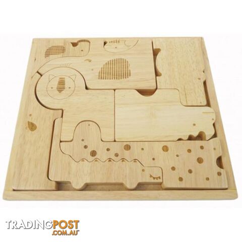 Natural Animals Puzzle and Play Set - Qtoys - 8936074269734