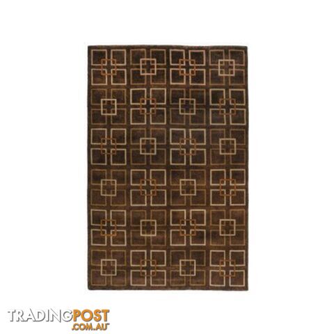 Bhutan Chocolate Wool Rug - Unbranded - 9476062068141