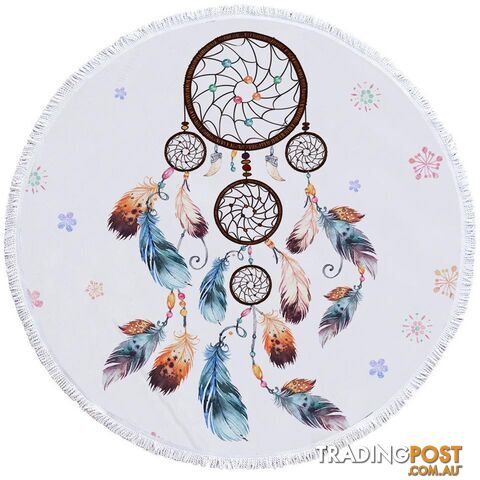 Simple Dream Catcher Beach Towel - Towel - 7427046321099