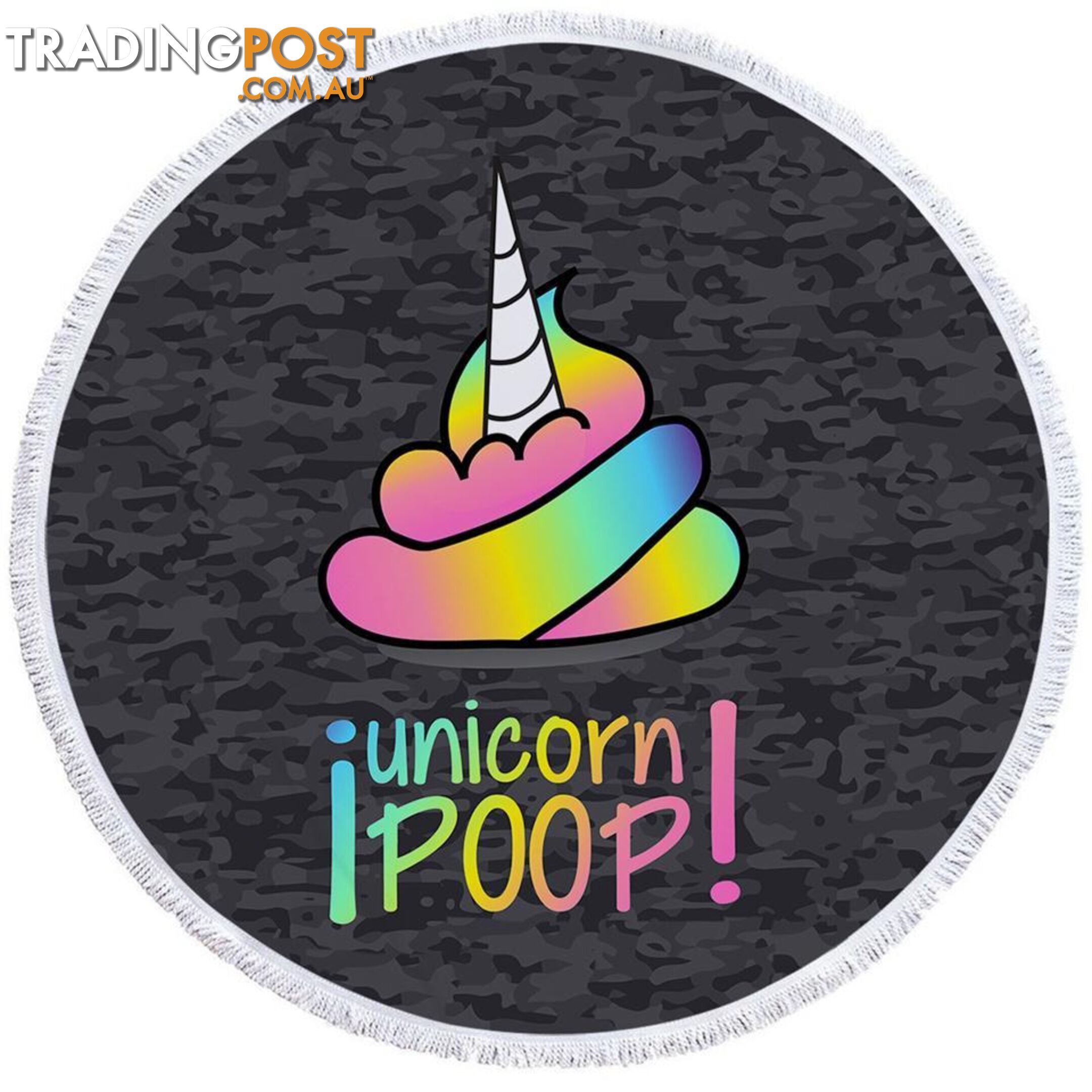 Funny Unicorn Poop Beach Towel - Towel - 7427046340816