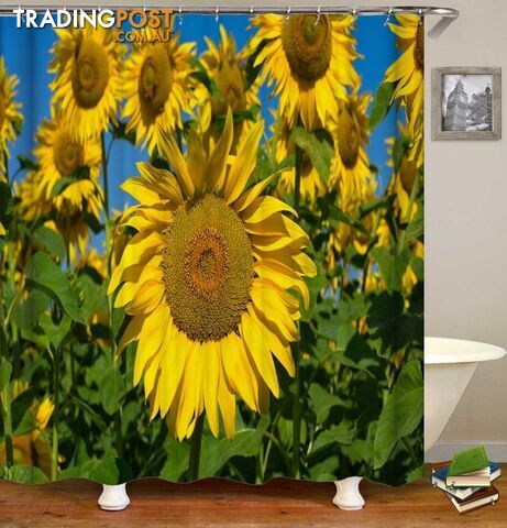 Sunflower Shoot Shower Curtain - Curtain - 7427046070492