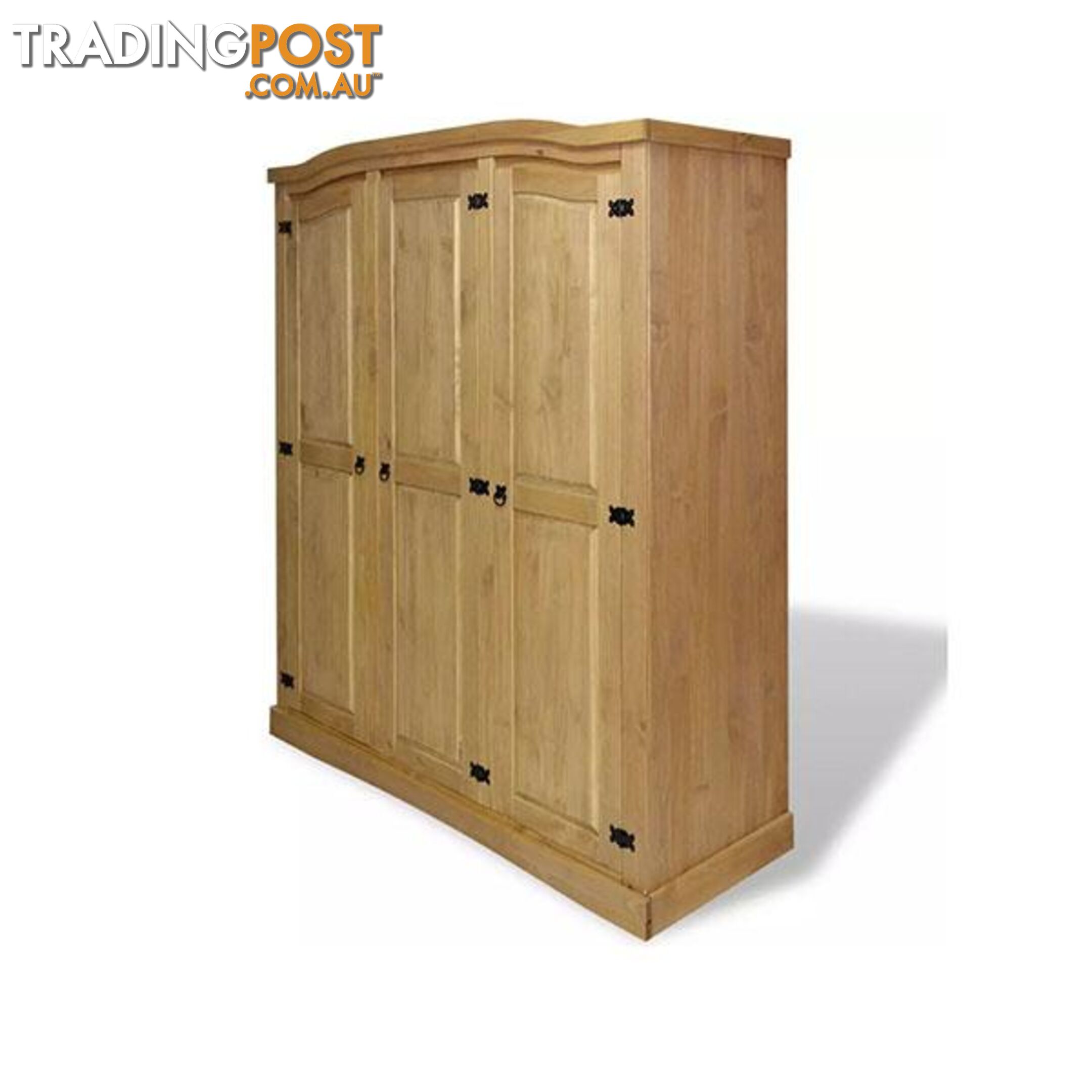 Wardrobe Mexican Pine Corona Range 3 Doors - Wardrobe - 8718475526148