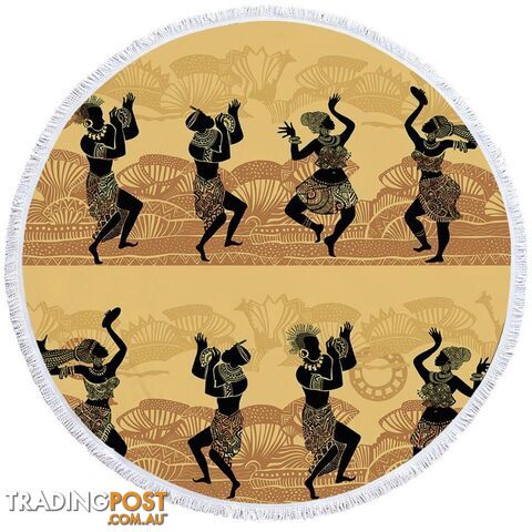 African Dance Beach Towel - Towel - 7427046323208