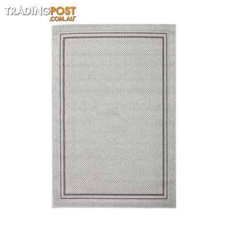 HAWAII LIGHT GREY BORDERED RUG - Unbranded - 7427046338103