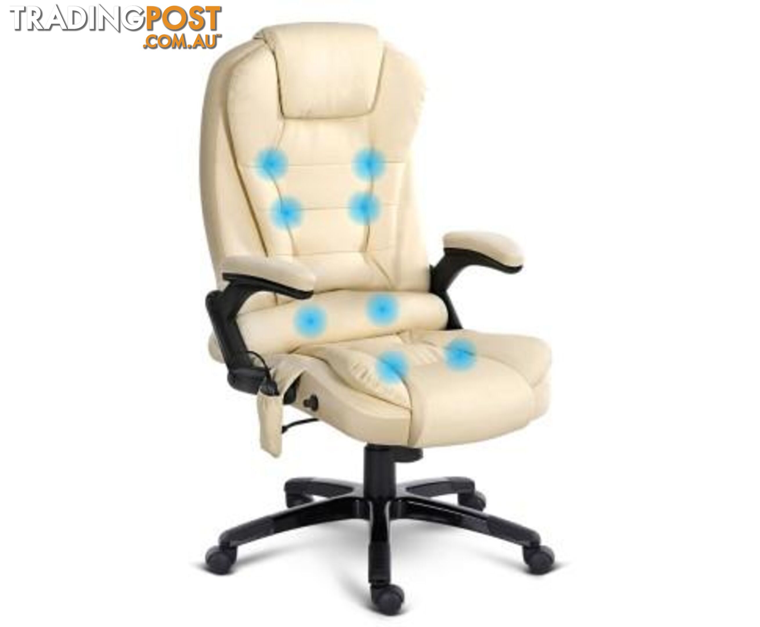 8 Point Massage Executive PU Leather Office Chair - Unbranded - 9350062110744