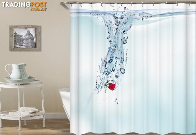Sinking Rose Shower Curtain - Curtain - 7427005907593
