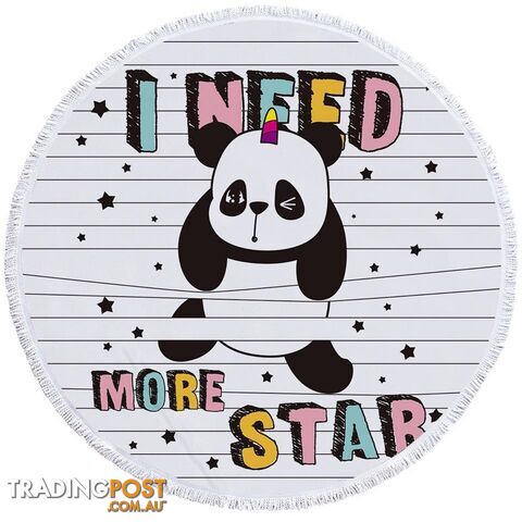 Stars Panda Beach Towel - Towel - 7427046305723