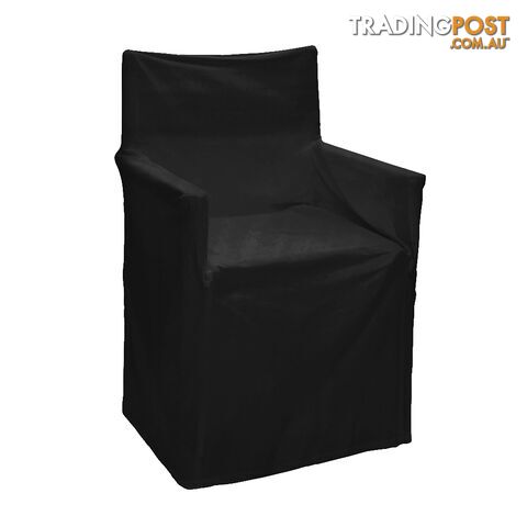 Outdoor Solid Director Chair Cover Std Black - Unbranded - 7427046103671