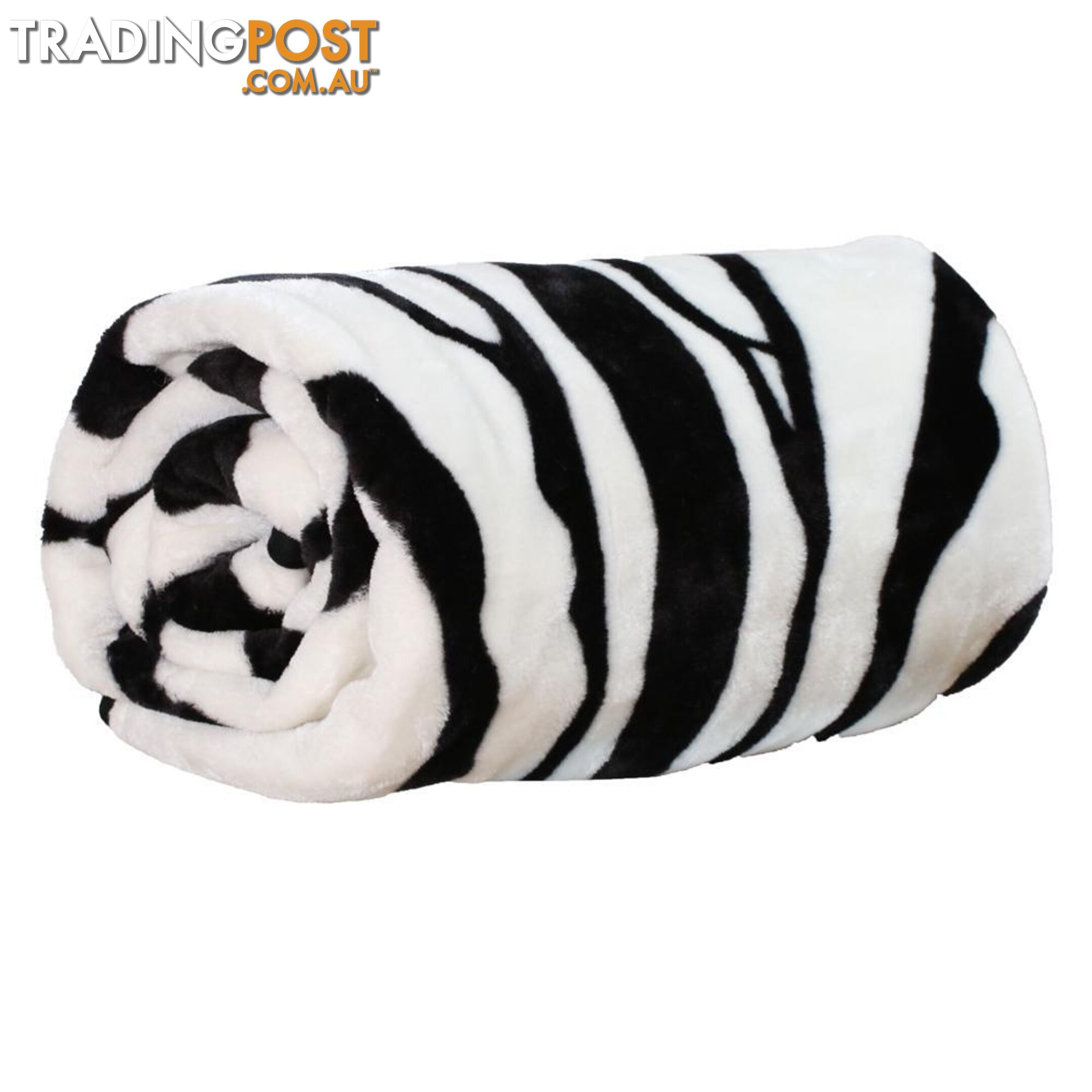 Animal Print Mink Blanket Zebra - Unbranded - 7427005890741