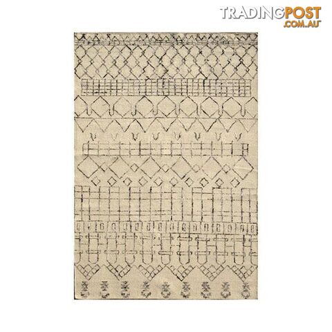 Casablanca White Handmade Flatweave Rug - Unbranded - 7427005891373