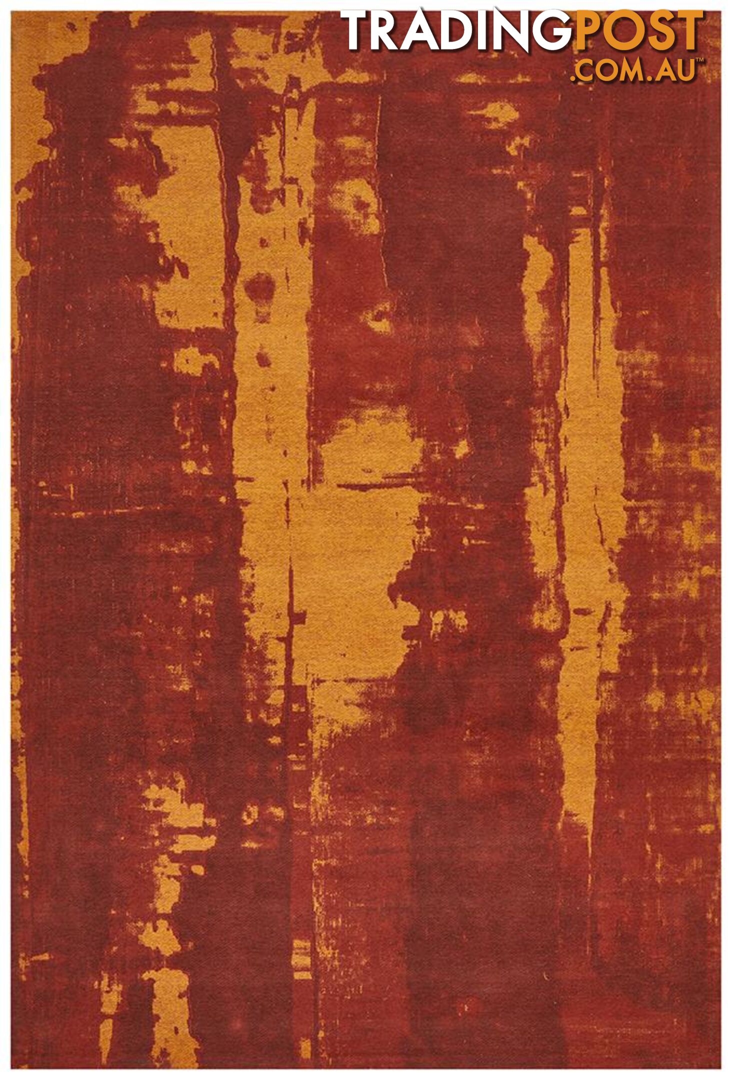 Magnolia Abstract Paprika Rug - Unbranded - 9375321879583