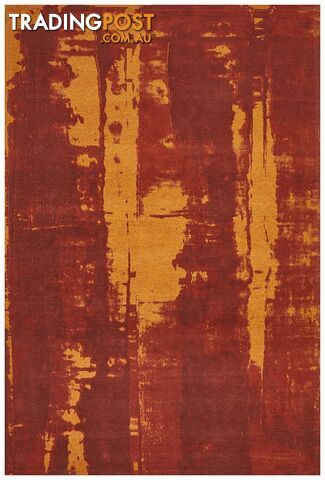 Magnolia Abstract Paprika Rug - Unbranded - 9375321879583