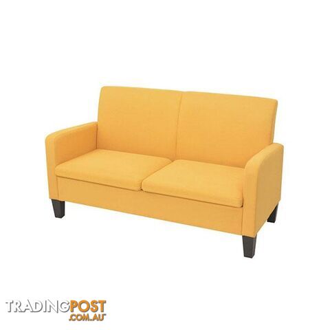 2 Seater Sofa 135 X 65 X 76 Cm Yellow - Unbranded - 8718475564638