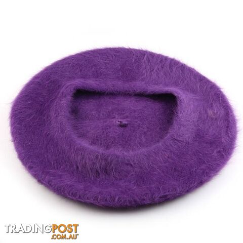 Rabbit Hair Beret - Unbranded - 4326500407986