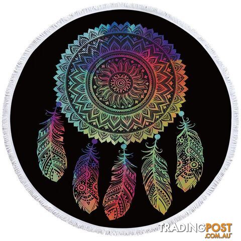 Oriental Dream Catcher Beach Towel - Towel - 7427046311762