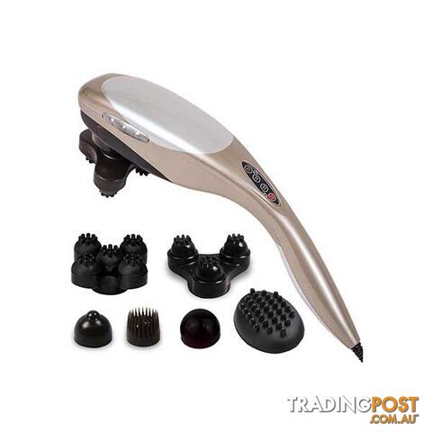 Soga Hand Held Full Body Massager With 6 Attachments Back Pain Therapy - Soga - 9476062097929