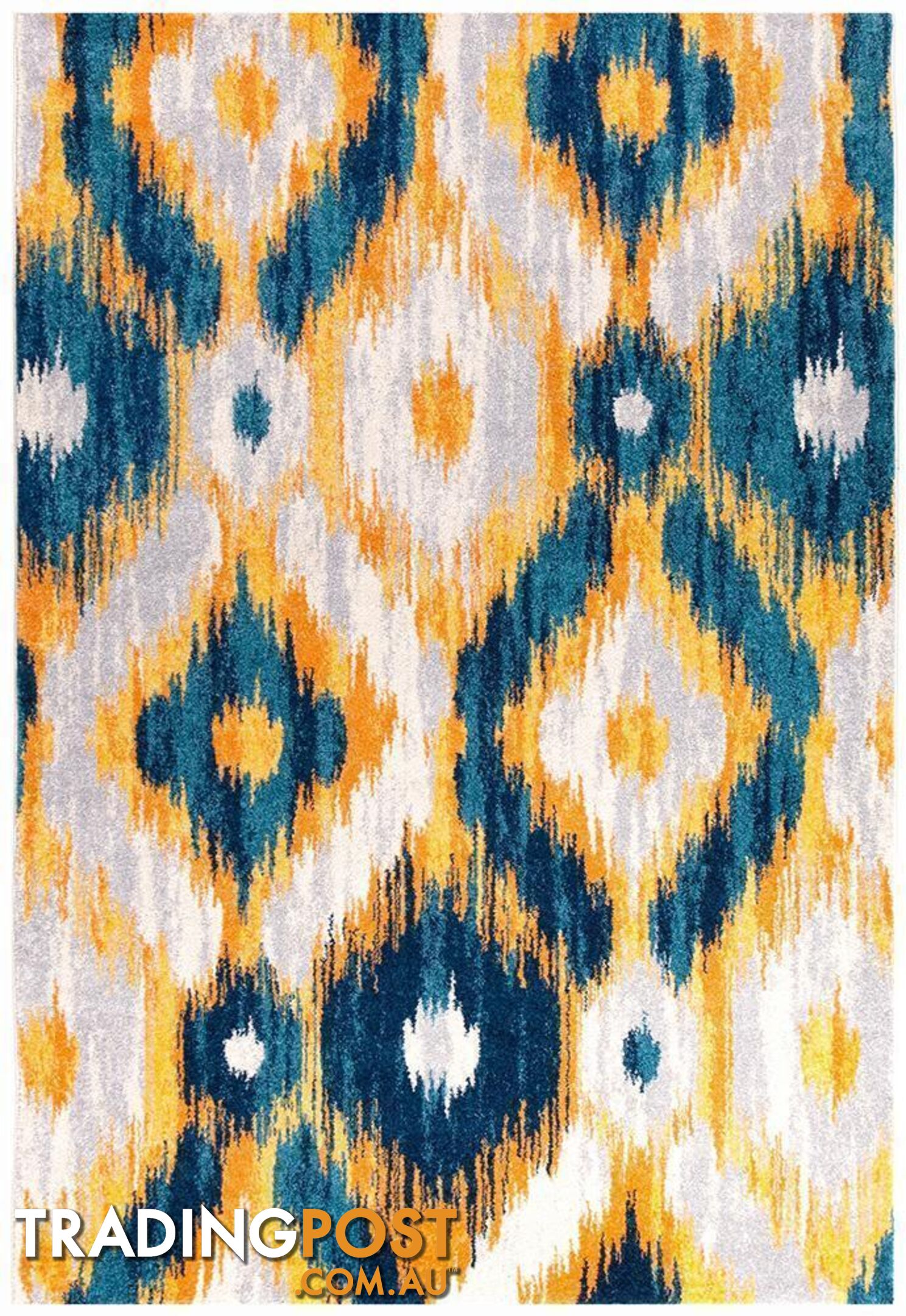 Dimensions Divinity Burst Blue Modern Rug - Unbranded - 9375321826105