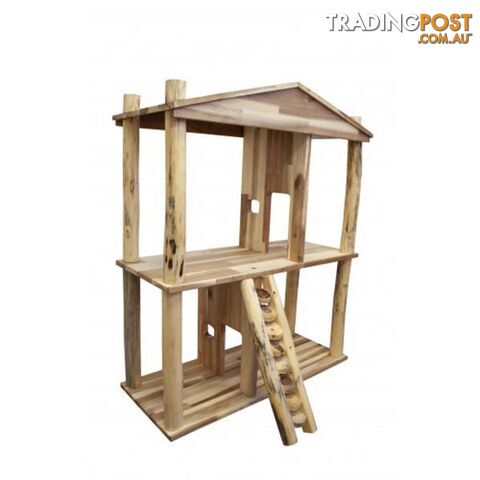 Wooden Eco Doll House - Qtoys - 8936074261882