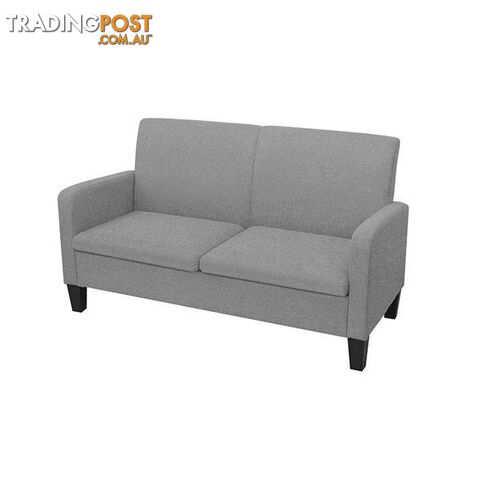 2 Seater Sofa 135 X 65 X 76 Cm Light Grey - Unbranded - 8718475564614