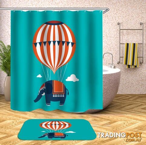 Flying Elephant Shower Curtain - Curtain - 7427045974852