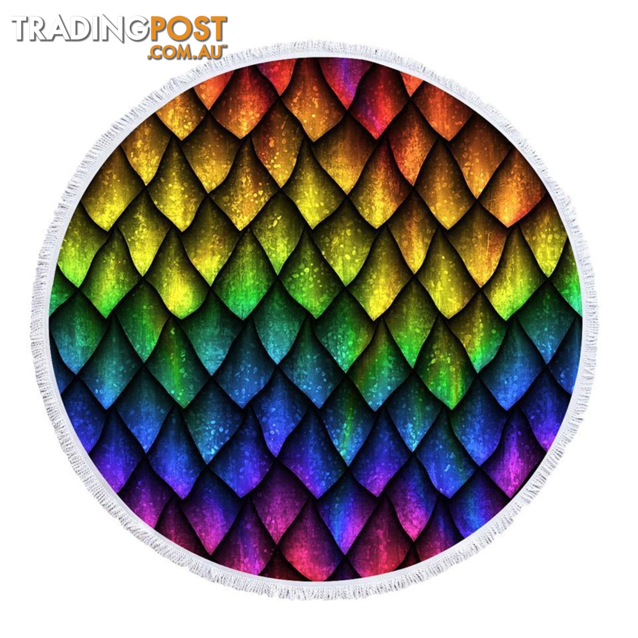 Rainbow Dragon Skin Beach Towel - Towel - 7427046334297